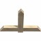 Ekena Millwork Eugene Rough Sawn Timber Gable Bracket, Douglas Fir, 48"W x 32"H x 4"D x 6"F, 16/12 Pitch GBW048X32X0406EUG00RDF - alternate 3
